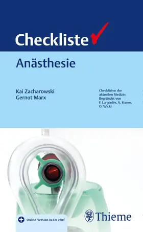 Zacharowski / Marx | Checkliste Anästhesie | Medienkombination | 978-3-13-243948-1 | www.sack.de