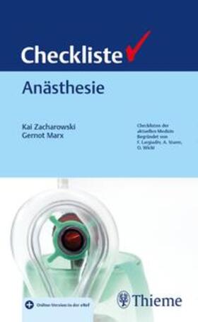 Zacharowski / Marx | Checkliste Anästhesie | Medienkombination | 978-3-13-243948-1 | sack.de