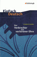 Diekhans / Madsen / Schiller |  Der Verbrecher aus verlorener Ehre. EinFach Deutsch Textausgaben | Buch |  Sack Fachmedien