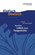 Diekhans / Lill / Eichendorff |  Aus dem Leben eines Taugenichts. EinFach Deutsch Textausgaben | Buch |  Sack Fachmedien