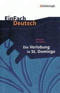Kleist / Hildebrand |  Die Verlobung in St. Domingo. EinFach Deutsch Textausgaben | Buch |  Sack Fachmedien