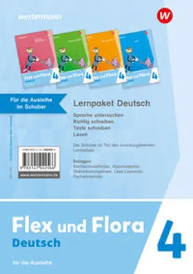 Pistor / Schnepf-Rimsa |  Flex und Flora 4. Lernpaket Deutsch 4 (Druckschrift) für Rheinland-Pfalz Für die Ausleihe | Buch |  Sack Fachmedien