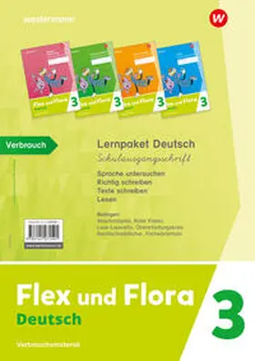 Pistor / Schnepf-Rimsa |  Flex und Flora. Lernpaket Deutsch 3 (Schulausgangsschrift) Verbrauchsmaterial | Buch |  Sack Fachmedien