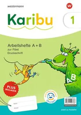  Karibu - Paket Arbeitshefte 1 (A+B) Druckschrift mit interaktiven Übungen zur Fibel Ausleihe plus Beilagen 1b | Buch |  Sack Fachmedien