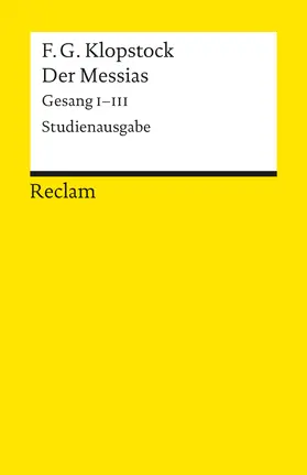 Höpker-Herberg / Klopstock |  Der Messias | Buch |  Sack Fachmedien