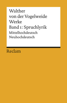 Schweikle / Bauschke-Hartung | Werke 1. Spruchlyrik | Buch | 978-3-15-000819-5 | sack.de
