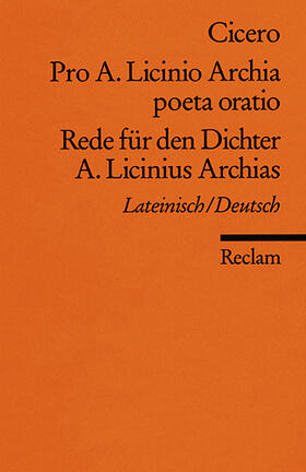 Schönberger / Cicero |  Rede für den Dichter A. Licinius Archias | Buch |  Sack Fachmedien