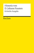 Füssel / Kreutzer |  Historia von D. Johann Fausten | Buch |  Sack Fachmedien