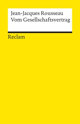 Rousseau / Brockard |  Vom Gesellschaftsvertrag | Buch |  Sack Fachmedien