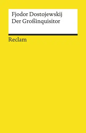 Dostojewskij | Der Großinquisitor | Buch | 978-3-15-006256-2 | www.sack.de
