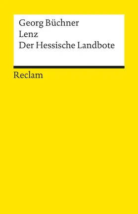 Büchner |  Lenz · Der Hessische Landbote. Textausgabe mit editorischer Notiz und Nachwort | Buch |  Sack Fachmedien