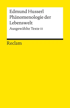  Phänomenologie der Lebenswelt | Buch |  Sack Fachmedien