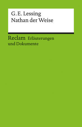 Lessing |  Nathan der Weise. Erläuterungen und Dokumente | Buch |  Sack Fachmedien
