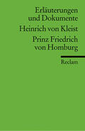 Kleist / Hackert / Hamacher |  Prinz Friedrich von Homburg. Erläuterungen und Dokumente | Buch |  Sack Fachmedien