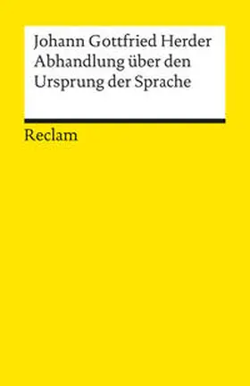 Herder / Irmscher |  Abhandlung über den Ursprung der Sprache | Buch |  Sack Fachmedien