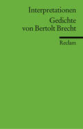 Knopf / Brecht |  Interpretationen: Gedichte von Bertolt Brecht | Buch |  Sack Fachmedien