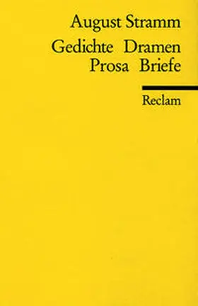 Drews / Stramm |  Gedichte. Dramen. Prosa. Briefe | Buch |  Sack Fachmedien