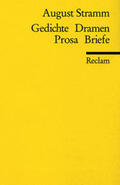 Drews / Stramm |  Gedichte. Dramen. Prosa. Briefe | Buch |  Sack Fachmedien