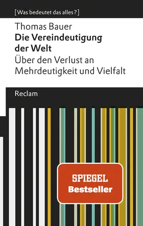 Bauer |  Die Vereindeutigung der Welt | Buch |  Sack Fachmedien