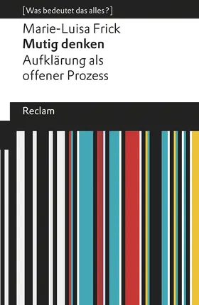  Mutig denken. Aufklärung als offener Prozess | Buch |  Sack Fachmedien