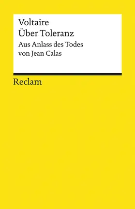 Voltaire |  Über Toleranz | Buch |  Sack Fachmedien