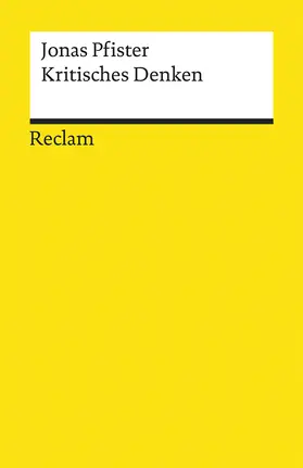 Pfister |  Kritisches Denken | Buch |  Sack Fachmedien