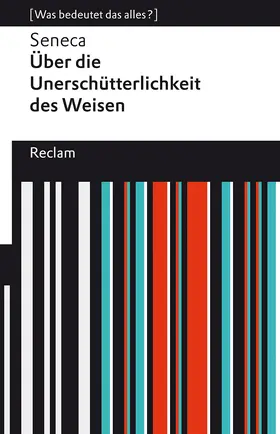 Seneca / Krapinger |  Über die Unerschütterlichkeit des Weisen | Buch |  Sack Fachmedien