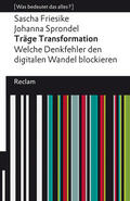 Friesike / Sprondel |  Träge Transformation. Welche Denkfehler den digitalen Wandel blockieren | Buch |  Sack Fachmedien
