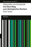 Humboldt / Ette |  Auf dem Weg zum ökologischen Denken | Buch |  Sack Fachmedien