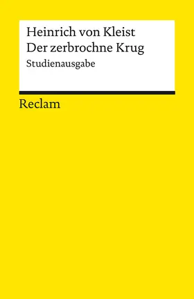 Kleist |  Der zerbrochne Krug. Studienausgabe | Buch |  Sack Fachmedien
