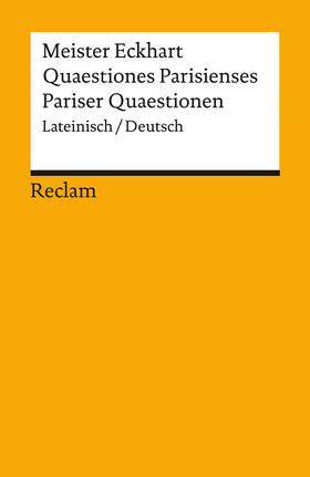 Meister Eckhart / Jung | Quaestiones Parisienses / Pariser Quaestionen | Buch | 978-3-15-014419-0 | sack.de