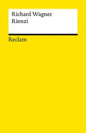 Wagner / Voss |  Rienzi, der Letzte der Tribunen | Buch |  Sack Fachmedien