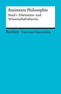 Klaiber |  Basistexte Philosophie. Band 1: Erkenntnis- und Wissenschaftstheorie | Buch |  Sack Fachmedien