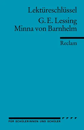 Völkl |  Lektüreschlüssel zu Gotthold Ephraim Lessing: Minna von Barnhelm | Buch |  Sack Fachmedien