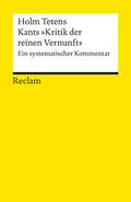 Tetens |  Kants "Kritik der reinen Vernunft" | Buch |  Sack Fachmedien