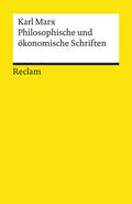 Marx / Rohbeck / Breitenstein |  Philosophische und ökonomische Schriften | Buch |  Sack Fachmedien