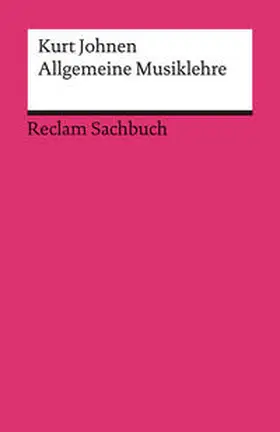 Johnen |  Allgemeine Musiklehre | Buch |  Sack Fachmedien