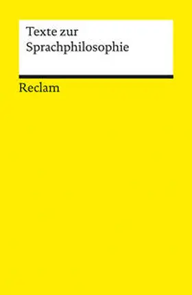 Pfister |  Texte zur Sprachphilosophie | Buch |  Sack Fachmedien