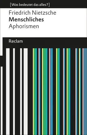 Nietzsche / Sina |  Menschliches. Aphorismen | Buch |  Sack Fachmedien