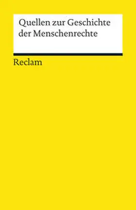 Fassbender |  Quellen zur Geschichte der Menschenrechte | Buch |  Sack Fachmedien