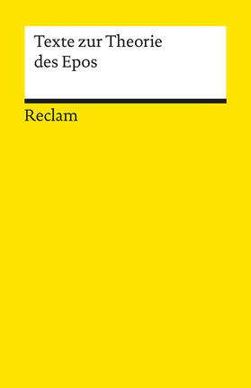 Busch / Bauer / Reck |  Texte zur Theorie des Epos | Buch |  Sack Fachmedien