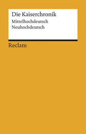 Herweg |  Die Kaiserchronik | Buch |  Sack Fachmedien