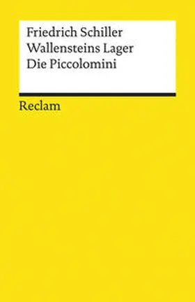 Schiller |  Wallensteins Lager. Die Piccolomini | Buch |  Sack Fachmedien