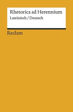 Hirsch |  Rhetorica ad Herennium | Buch |  Sack Fachmedien