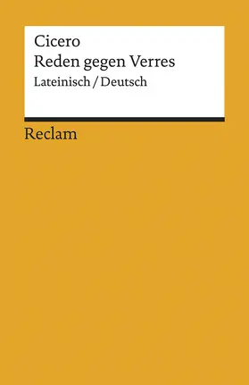 Cicero |  Reden gegen Verres. Gesamtausgabe | Buch |  Sack Fachmedien