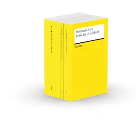  Die drei Kritiken: Kritik der praktischen Vernunft - Kritik der reinen Vernunft - Kritik der Urteilskraft | Buch |  Sack Fachmedien