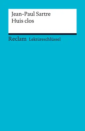Sartre / Krauss |  Jean-Paul Sartre: Huis clos | eBook | Sack Fachmedien
