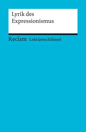 Hanke |  Lyrik des Expressionismus | eBook | Sack Fachmedien