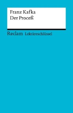 Kafka / Große |  Franz Kafka: Der Proceß | eBook | Sack Fachmedien