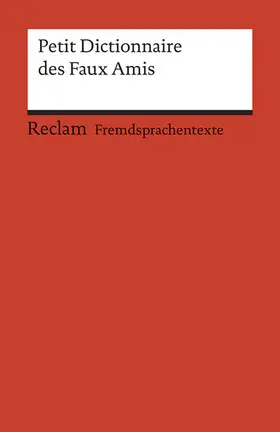 Gra-Steiner / Dretzke / Nester | Petit Dictionnaire des Faux Amis | E-Book | sack.de